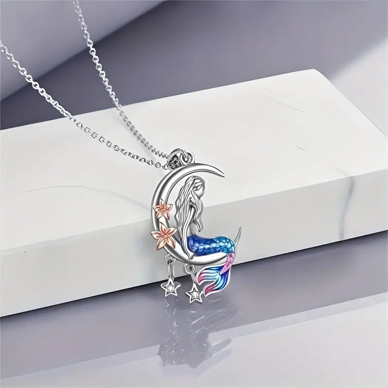Wholesale Personalized Mermaid Star Multicolor Necklace